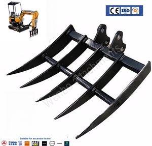 OEM Brand Heavy-Duty Durable Soil Conditioning Excavator Hardpan Debris Ripper Rake