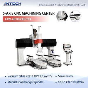 Hot Sale 5-Axis Single Arm Machining Center Woodworking Desktop CNC Router CNC Machine Woodworking Machinery
