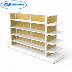 OEM High Capacity Multi Layer Freestanding Steel Hypermarket Display Shelf