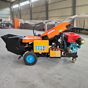 Portable Mini Diesel Concrete Pump 5-7m³/H, with S Valve for Residential Building and Tunnel Construction
