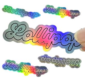 Custom Hologram Vinyl Arbitrary Logo Holography Stickers Label Cartoon Hologram Laser Adhesive Sticker