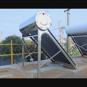 80L Compact Pressureless Solar Water Heater for Household Use