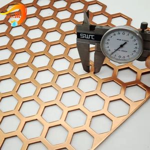 Copper Sheet Metal Fabrication Perforated Metal