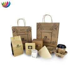 Paper Cup / Take Away Tray / Coffee Drip Bag Ziplock Flat Bottom Coffee Packaging Bag