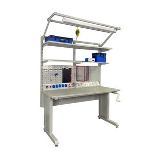 Detall Adjustable ESD Workbench with Hand Crank for Optimal Comfort