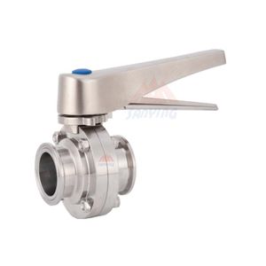 Manual Butterfly Sanitary Valve SS304/316L