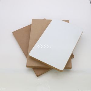4X9 FT White Glossy Double-Sided Melamine MDF Panel for Kitchen