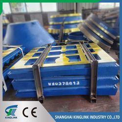 High Manganese Jaw Plates for International Brand Jaw Crushers C80 C96 C100 C106 C110 C116 C120 C125