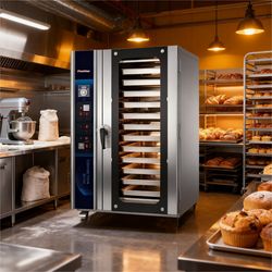 CE Certified 12 Pan Big Capacity Commercial Electric Baking Toaster Bread Oven Convection Oven Bakery Equipment with Steaming Function (HEA-12)