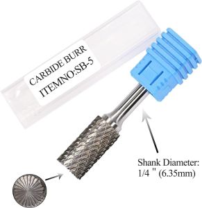 Compatible with Dremel 1/8" Shank 20PCS Die Grinder Rotary Tool Rasp Bits Accessories Attachments Metal Wood Stone Plastic Carving Cutting Carbide Burr