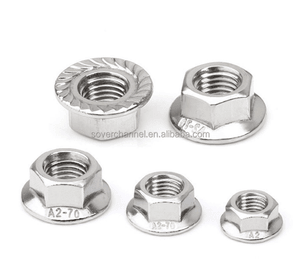 Standard Serrated Flange Nuts Stainless Steel M6 M8 Hexagon Flange Nut