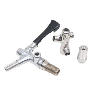 Beer Server Draft Beer Faucet Chrome Soda Dispenser Faucet Beer Keg Faucet for Home Brewing