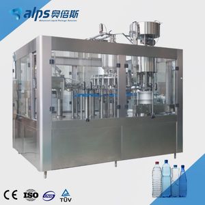 Automatic Pet Glass Bottle Liquid Pure Drinking Mineral Water Filling Machine / Carbonated Flavored Juice Drinks Bottling Plant