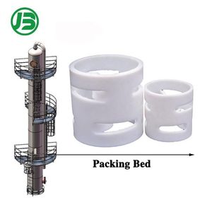 Low Δ P Plastic Pall Rings Random Packing 30% Energy Savings