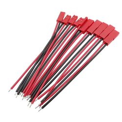 JST SYP 2P Connector Cable Male and Female Plugs Single-End 2P Pair Cable One End Tinned (for Toy Airplane DIY)