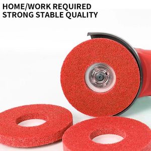 4 Inch Non-Woven Fiber Nylon Polishing Disc Pad Buffing Disc