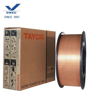 Tayor Aws Er70s-6 CO2 MIG Sg2 Sg3 Copper Coated Solid Wire Gas Shield Welding Wire