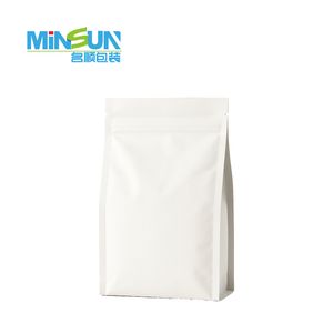 Premium Solid Color Eight Sealing Coffee Bean Kraft Paper Bag for Coffee Packaging Custom Printable with Aroma Protection Feature