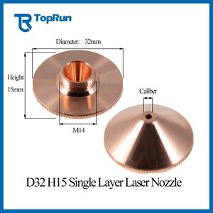 D28 H15 Single Double Laser Cutting Nozzle for Fiber Laser Cutting Machine
