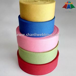 Colorized 100% Organic Eco-Friendly Pure Cotton Tape Webbing for Bags and Garments