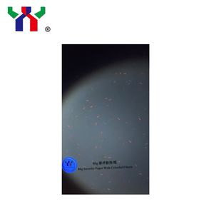 High Quality Security Cotton Paper with Invisible Colorful Fibers