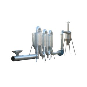 Automatic hot airflow grains sawdust straw pipe dryer