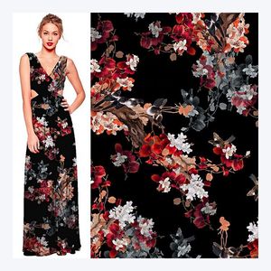 100% Polyester Printed Chiffon Fabric Woven Chiffon Dress Fabric