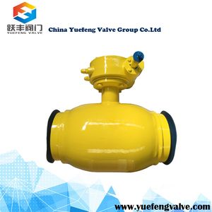 API 6D Gear Operated Fully Welded Trunnion Mounted Ball Valve