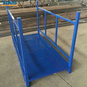 Durable Metal Window Door Collapsible Pallet Stacking Equipment with Wheels