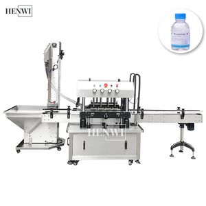 Henwi 8-Wheel High Speed Screw Plastic Bottle Automatic in-Line Capping Machine