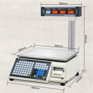 Digital Weighing Scale Supermarket Weighbridge Electronic Scale High-Definition LCD Display & Clearly-Labeled Buttons Shop Use Kitchen Scale 30kg