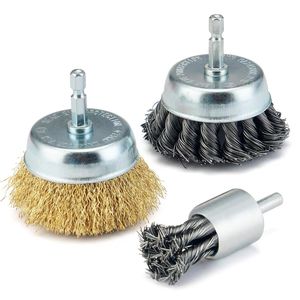 Brass Steel Wire Wheel Buffing Polishing Brush