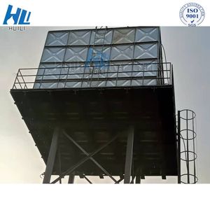 HDG Hot Dipped Galvanized Steel Overhead Water Storage Tank High Big Rectangular Bolted Steel Water Tank