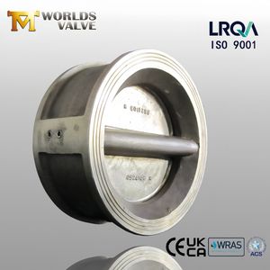 2205 2507 CF8 CF8m Duplex Stainless Steel Ss Wafer Dual Plate Check Valve