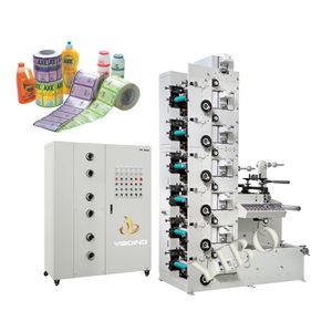 Automatic Label Flexo Printing Machine with Laminating+Rotary Die Cutting Slitting