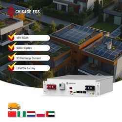 Factory 48V 51.2V 100ah 200ah Lithium Rechargeable 6000 Deep Cycles Solar Power Storage System Battery with CE Certification