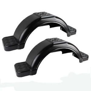 14 Inch Plastic Single Axle Boat Trailer Mudguard Fender with Steps