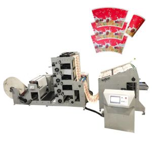 Flexo Printing Machine 4 Color Automatic Paper Cup Printing Cutting Machine