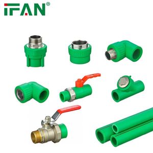 Ifan Color Customized DIN 8077/8078 Plumbing Materials PPR Fittings 20-125mm PPR Pipe Fitting