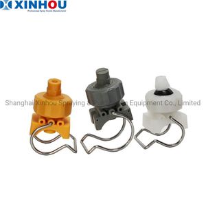 26988 Plastic PP Adjustable Swivel Ball Water Cleaning Flat Fan Clip Eyelet Clamp Spray Nozzle