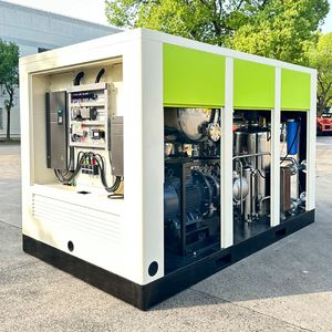 Two Stage 250kw Permanent Magnet Motor Oil Free Air Compressor 40 Bar 20 M3/Min Water Lubricated Screw Type with VSD