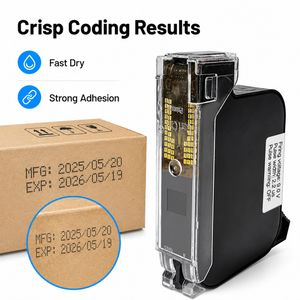 Wdotmark 12.7mm Half Inch Tij 2.5 Ink Cartridge Fast Dry Solvent Water Based Ink for Iut300 Up300 Series Tij Printer