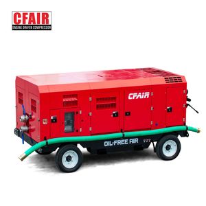 1300cfm Oil Free Diesel Air Compressor for Offshore Use