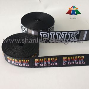 Customized Logo Pattern Polyester Jacquard Webbing for Backpack