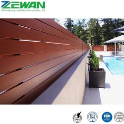 Aluminium Privacy Slat Fence Panels Powder Coating Decorative Panels Fence