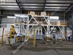 Full Automatic Dry Mix Mortar Production Line with Matching High Efficiency Spray Plaster Machine Available for Sale and Hire for Gypsum Plaster, Tile Adhesive