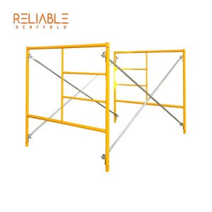 Powder Coated Ladder Walk Through Mason Steel Frame Scaffolding