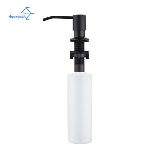 Soap Dispenser for Kitchen Sink Matte Black Lotion Dispenser for Kitchen Sink with 17 Ounce Soap Bottle Refill From The Top