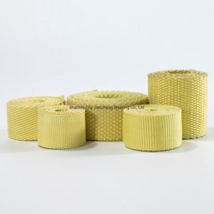 Custom High Temperature Resistant Kevlars Braided Aramid Fiber Safety Webbing for Fire and Rescue Harness