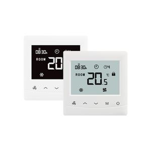 LCD Digital Smart AC RS485 for Fan Coil Unit Cool Keycard Thermostat